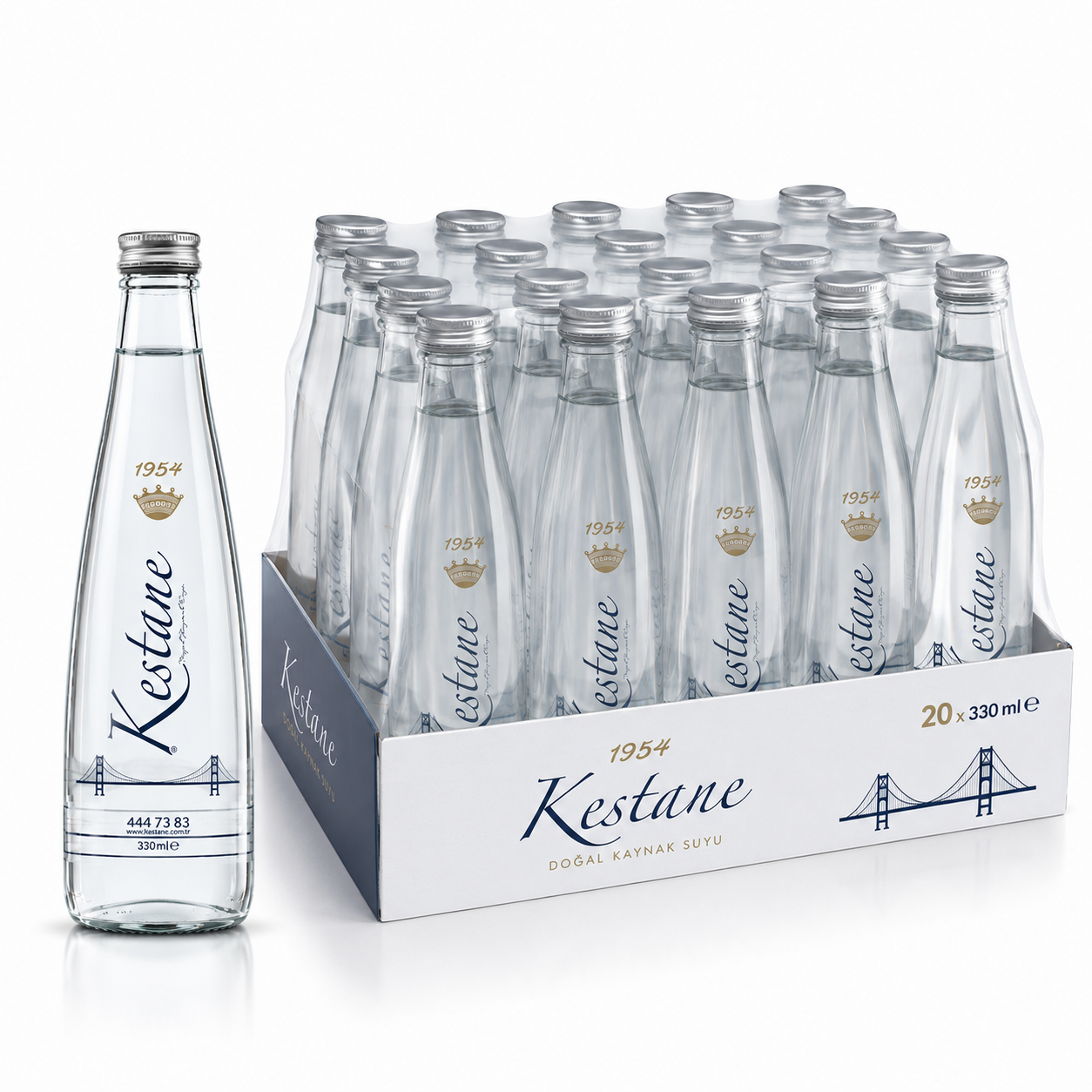 330ml Cam Şişe Su ikinci görsel